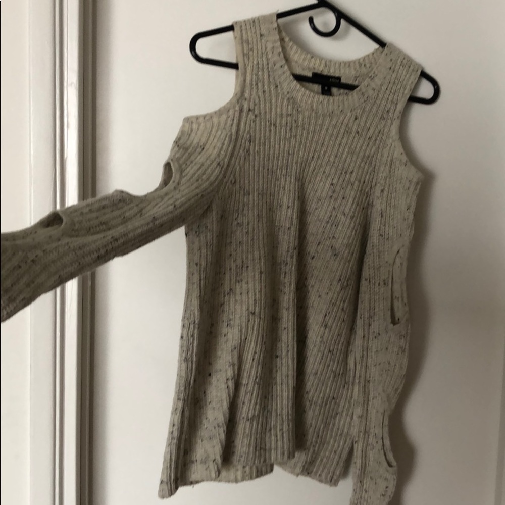Cutout Shoulder Sweater
